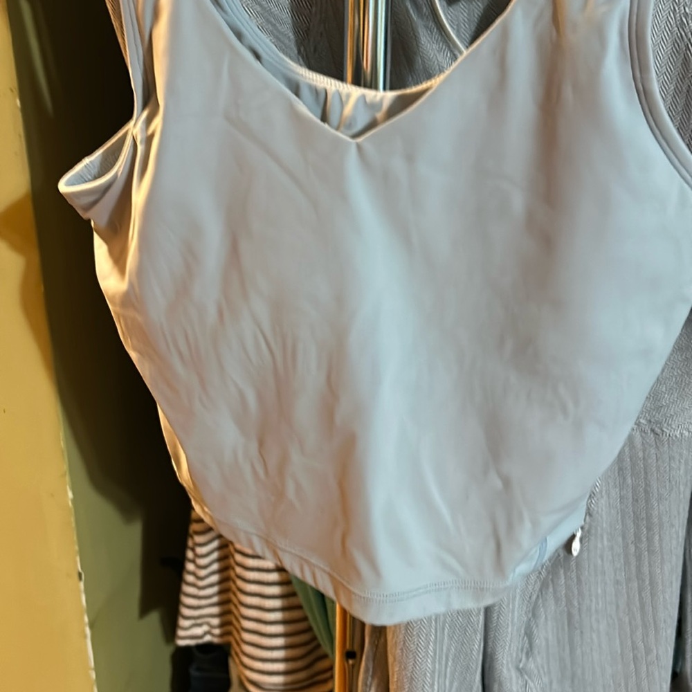 Preloved cute little baby blue cropped tank